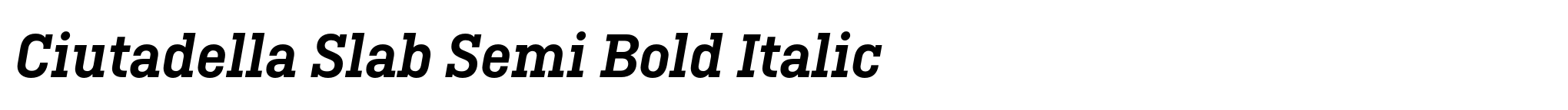 Ciutadella Slab Semi Bold Italic image